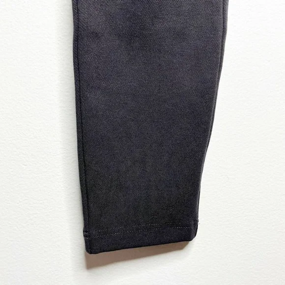 Betabrand Size Medium Long Pants Utility Skinny Leg Slate Gray Twill Pull On - Picture 3 of 7